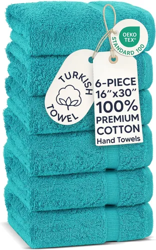 Vista 38 de Chakir Turkish Linens Hotel & Spa - Toallas turcas 100% algodón de alta absorción (4 unidades, color aguamarina) Premium Cotton Turkish Washcloths