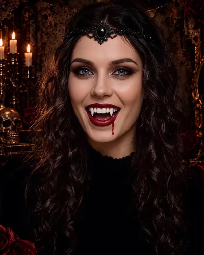 Vista 3 de Colmillos de dientes de vampiro, colmillos de vampiro de ajuste cómodo para Blanco crema suave