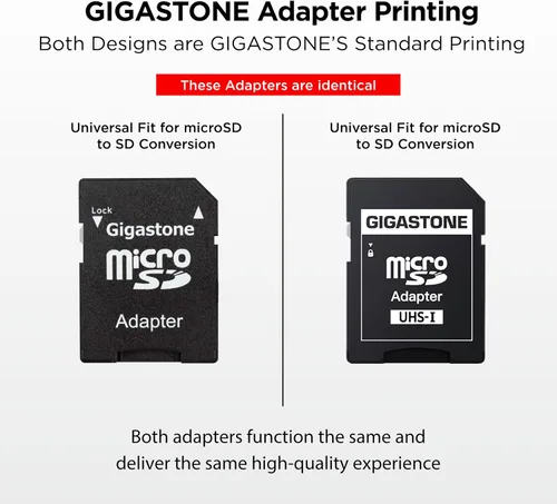 Vista 2 de GIGASTONE Tarjeta Micro SD de 8 GB, paquete de 2 unidades, video Full HD, cámara de seguridad de vigilancia con cámara de acción, Micro SDHC de 80