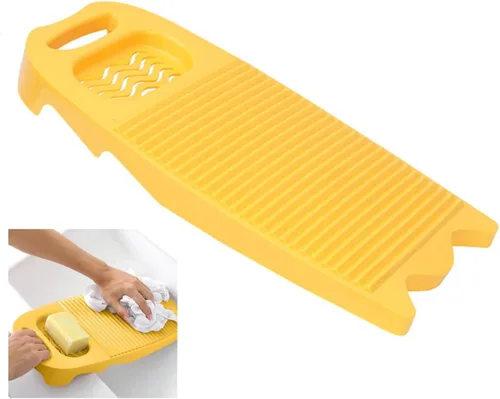 Vista 9 de Khakho Mini tabla de lavado de plástico rectángulo de lavado de ropa Junta de lavado a mano ropa y pequeños artículos delicados