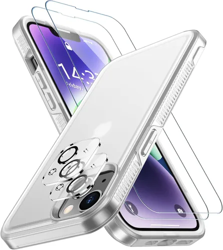 Vista 10 de SPIDERCASE Funda para iPhone 14/iPhone 15, [protección de grado militar de 15 pies] Paquete de 2