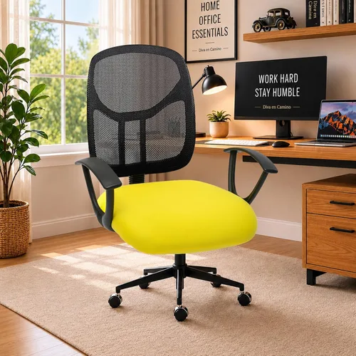 Vista 57 de Fundas elásticas resistentes al agua para sillas de computadora - Protectores lavables para respaldo giratorio y asiento para mascotas - Negro