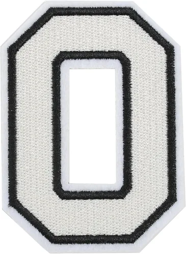 Vista 98 de 3 parches de números de 4.5 pulgadas, parche de números universitarios, apliques de números del 0 al 9 para ropa, vestido, sombrero, calcetines