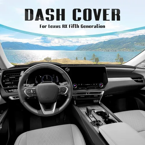 Vista 160 de FIILINES - Cubierta para tablero, accesorio para tablero de malla antideslizante, parasol sin reflejos y protector compatible con Toyota Tundra