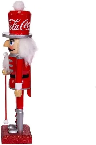 Vista 3 de Coca-Cola Kurt S. Adler - Cascanueces de madera de 10 pulgadas, multicolor (CC6202)