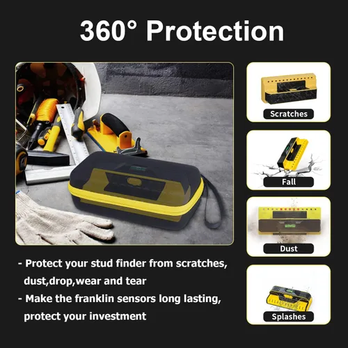 Vista 4 de Funda para Franklin Sensors ProSensor M210 710PRO 710+ 710 T13 5000+ Buscador de pernos profesional, soporte de bolsa de almacenamiento