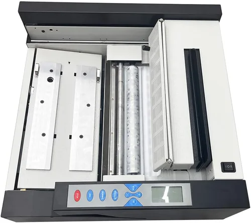 Vista 3 de Máquina automática de encuadernación de libros de fusión en caliente, carpeta de libros de acero grueso, carpeta de pegamento caliente de 1000 W