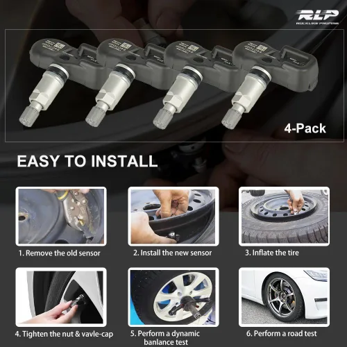 Vista 4 de Sensor TPMS de repuesto para sistema de monitoreo de presión de neumáticos 315MHz compatible con Toyota 4Runner Camry Corolla Highlander FJ Cruiser