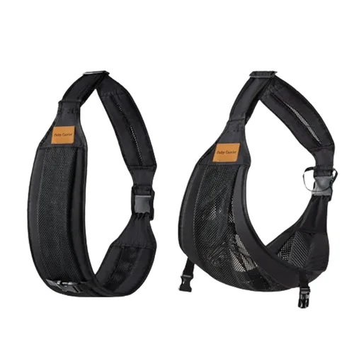 Vista 7 de Portabebés con Cabestrillo, Portabebés para Niños Pequeños, Cabestrillo de Bebé, Portabebés Ajustable y Portátil con Asiento de Cadera Negro