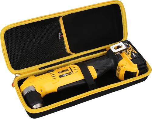 Mchoi Estuche de almacenamiento rígido para taladro inalámbrico DEWALT 20V MAX en ángulo recto DCD740C1 / DCD740B, solo funda