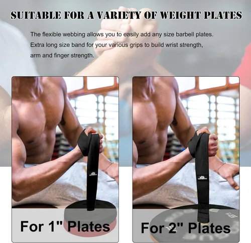 Vista 4 de Correa de carga de entrenamiento de lucha de brazo para pesas, ejercitador de muñeca y brazo, fortalecedor de fuerza muscular del antebrazo