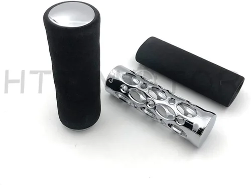Vista 4 de HTTMT ET006 - Cubierta de agarre de manillar de espuma antivibración para motocicleta compatible con Harley BMW