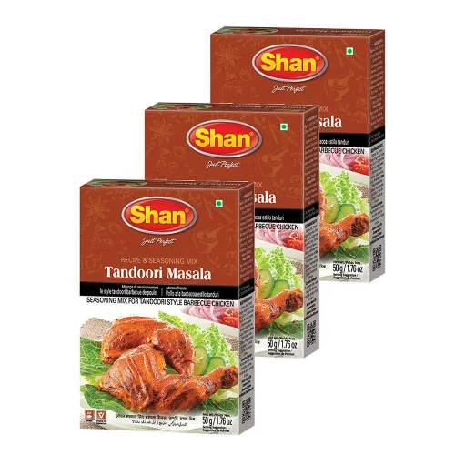 Vista 80 de Shan - Mezcla de Chicken Tikka Masala (50g) - Paquetes de condimentos para Tikka Masala (Paquete de 6)