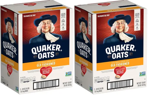 Vista 10 de Quaker Avena rápida de 1 minuto, proyecto verificado sin OMG, 2.5 libras (paquete de 2)