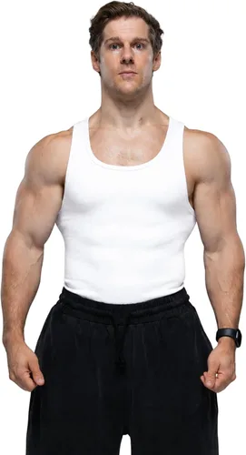 Vista 8 de Ekkovision Lifestyle Beaters, camisetas sin mangas para hombre, algodón y elastano, ajuste regular, tela acanalada