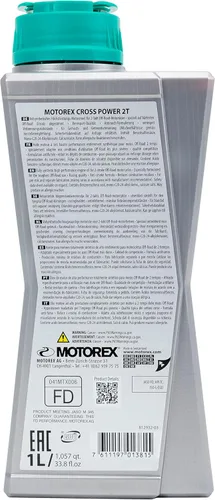 Vista 5 de Motorex Cross Power, aceite 2T, 1 l 171-204-100