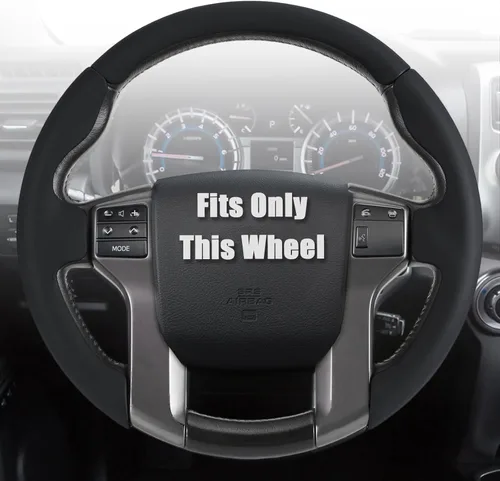 Aimato Funda de volante personalizada para Toyota Tacoma 2012-2023/4Runner 2010-2024/Tundra 2014-2021/Sequoia 2014-2022 delgada, antideslizante,