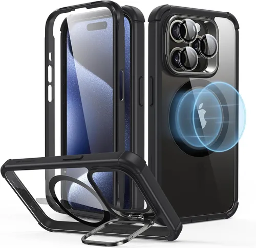 Vista 25 de ESR for iPhone 15 and iPhone 14 and iPhone 13 Pro Max Case, Compatible with MagSafe, Built-in Stash Stand Phone Case