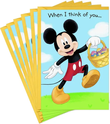 Vista 8 de Hallmark Paquete de tarjetas de Pascua para niños, conejo de Pascua (6 tarjetas con sobres)