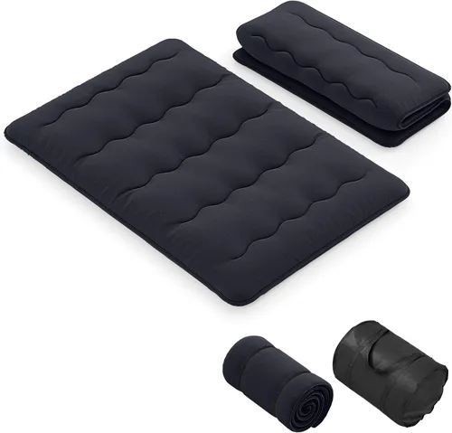 Vista 16 de KOMFOTT Colchón japonés de suelo, colchón futón enrollable de 4 pulgadas con funda lavable y bolsa de almacenamiento, colchón portátil
