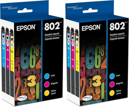 Vista 6 de Epson T802520 T802 DURABrite cartuchos de tinta de capacidad estándar, ultra