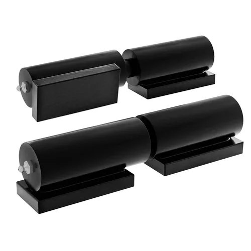 Bisagras de puerta resistentes para puertas de metal, protector retráctil para entrada de vehículos, bisagras de barril de 5 pulgadas, paquete de 2
