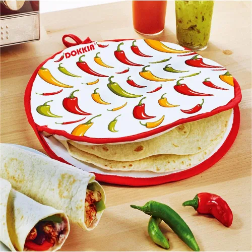Vista 14 de Calentador de tortilla para tacos, de 12 pulgadas, bolsa de tela aislante, apta para microondas, para mantener la comida caliente hasta una hora