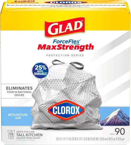 Vista 21 de Glad ForceFlex MaxStrength - Bolsas de basura para cocina, 13 galones, Bahama Bliss Febreze, 90 unidades (el paquete puede variar)
