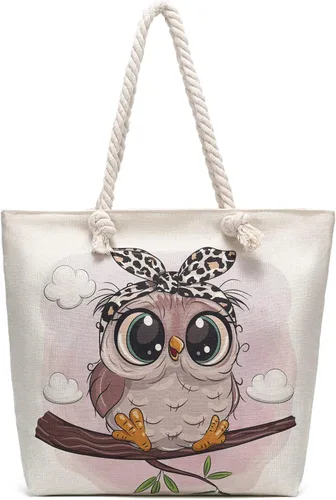 Vista 7 de Bolsas de mano con asa de cuerda, bolsa grande con asas de cuerda, lona resistente, reutilizable, bolsa de compras para comestibles, bolsa de playa