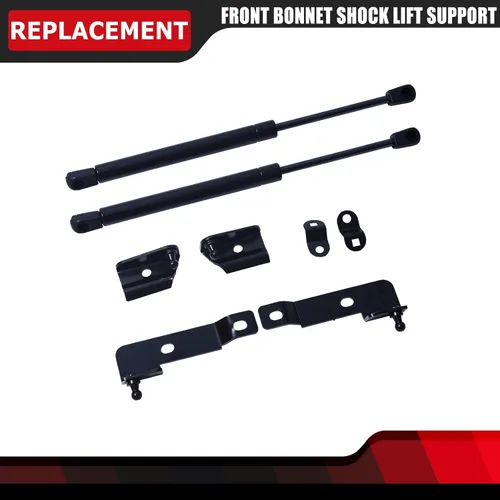 Vista 3 de Par de kit de varillas de amortiguadores de capó delantero con carga de gas, barras de puntales de resorte compatibles con Nissan Navara Frontier