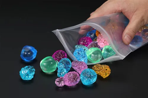 Vista 9 de 200 bolsas pequeñas transparentes con cremallera de 1 pulgada x 1 pulgada de 0.157 in, bolsas de plástico con cierre resellables, bolsa