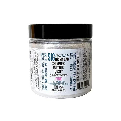 Vista 42 de Purpurina comestible para bebidas, espolvoreador de 3 gramos (naranja)