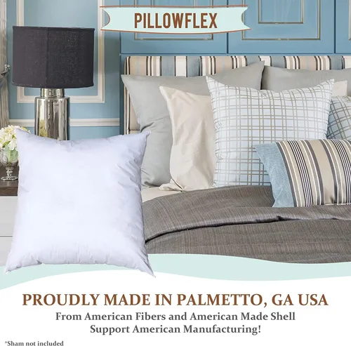 Vista 3 de Pillowflex almohada con inserto de goma espuma, relleno de poliéster, lavable a máquina