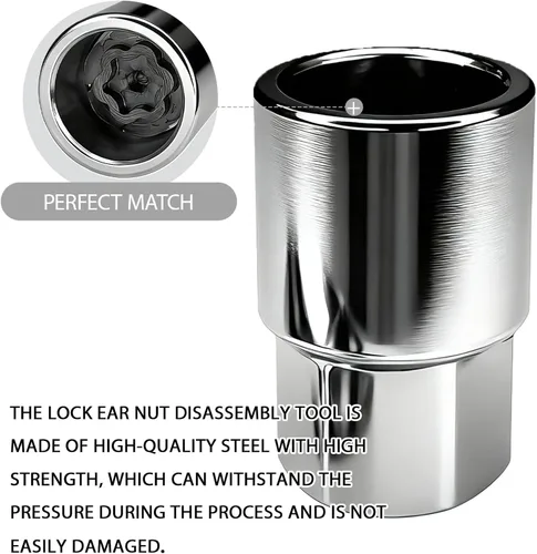 Vista 5 de Herramienta de extracción de tuerca de bloqueo de rueda para Toyota Lexus Tacoma Senna, llave de enchufe de tuercas de seguridad, antirrobo en D