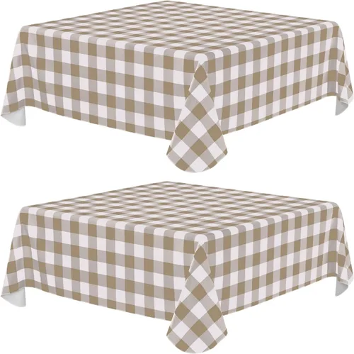 Vista 78 de Misaya - Mantel cuadrado de vinilo impermeable, mantel con respaldo de Aguamarina y blanco