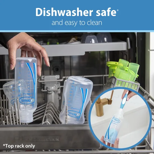 Vista 5 de Dr. Brown's Options+ Biberón anticólicos – 8 onzas – Paquete de 4 y pezón Dr. Brown's original, nivel 2 (9.8 ft+), 6