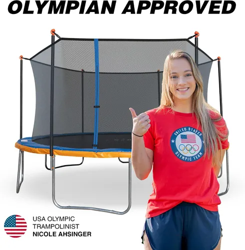 Vista 14 de Sportspower Trampolín para exteriores con red de seguridad, 15 pies