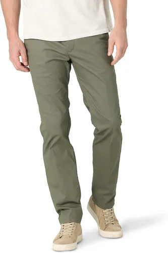 Lee Extreme Motion - Pantalón regular recto sin pliegues al frente para hombre