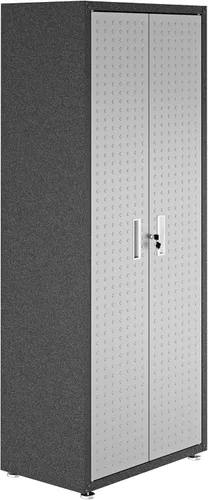 Vista 16 de Manhattan Comfort Colección Fortress Cofre de Garaje Móvil Cómodo y Duradero Excelente para Herramientas y Suministros, Gris Carbón Oscuro/Plateado