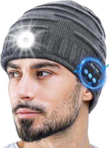 Stocking Stuffers Gifts for Men, Bluetooth Beanie Hat Mens Gifts for Dad Women, Dad Gifts for Grandpa