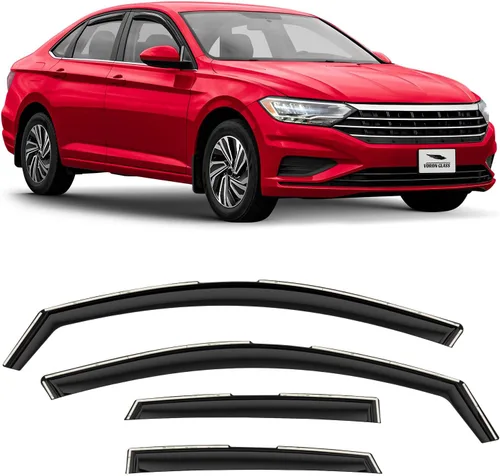 Vista 14 de Voron Glass Protectores de lluvia extra duraderos en canal para Chevrolet (Chevy) Blazer 2019-2026, deflectores de ventana, viseras de ventana