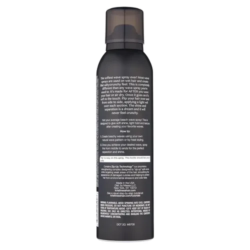 Vista 2 de Kristin Ess Hair Soft Shine Beach Wave Spray para el cabello de textura suave + brillo, no seco, producto de peinado ondulado, 6.7 onzas