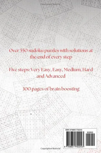 Vista 2 de Sudoku Over 500 Puzzles and Solutions from Very Easy to Advanced (5 levels)