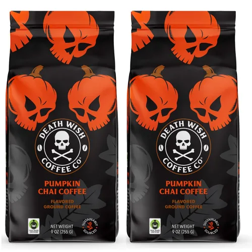 Vista 12 de Death Wish Coffee, Café molido de tostado medio, paquete de 6