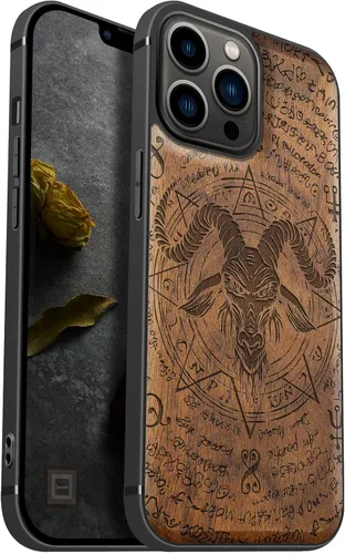 Vista 12 de Carveit Funda de madera para iPhone 13 Pro Max