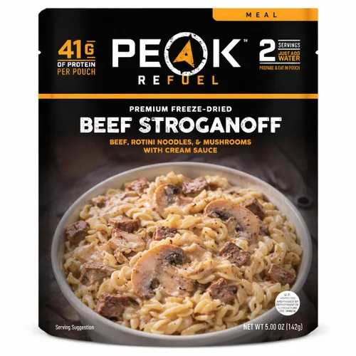 Vista 42 de Peak Refuel Pasta de Carne con Salsa Marinara 49g de Proteína 1040 Calorías Carne 100% Real Comida Premium Deshidratada al Vacío