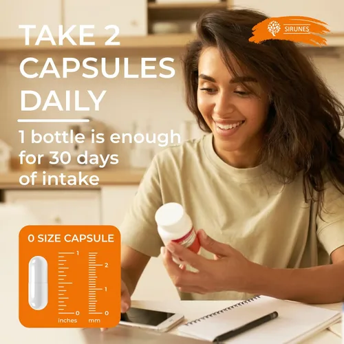 Vista 4 de SIRUNES Cápsulas de berberina con canela de Ceilán y cúrcuma, 100 unidades, suplemento dietético de berberina HCL para hombres y mujeres, fórmula