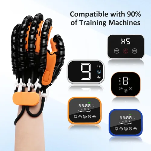 Vista 5 de Guantes de rehabilitación robótica Reemplazo & Accesorios de interfaz, Guantes de ejercicio de dedos para recuperación de mano post-accidente