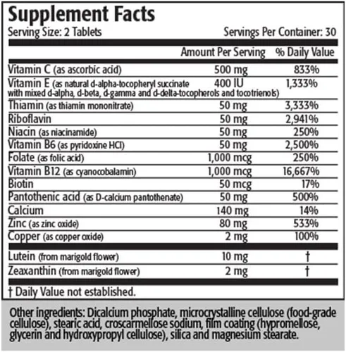 Vista 2 de Res-Q Soporte ocular avanzado con 14 nutrientes críticos para los ojos, paquete de 3