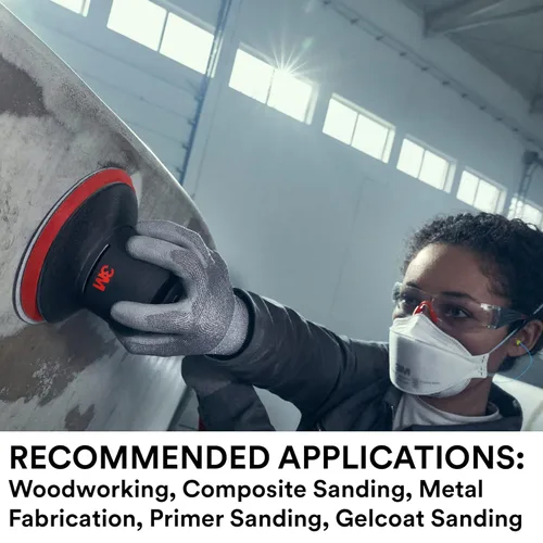 Vista 6 de 3M Xtract Net Disc 710W, 120+, 3 pulgadas, Die 300V, paquete de 50 discos de lijado con gancho y bucle, prácticamente libre de polvo, opción premium